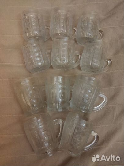Хрустальные стаканчики, хрустальный рог
