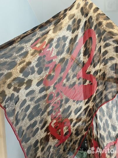 Шелковый шарф roberto cavalli