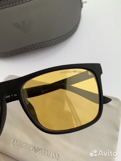 Очки emporio armani желтые поляризационные