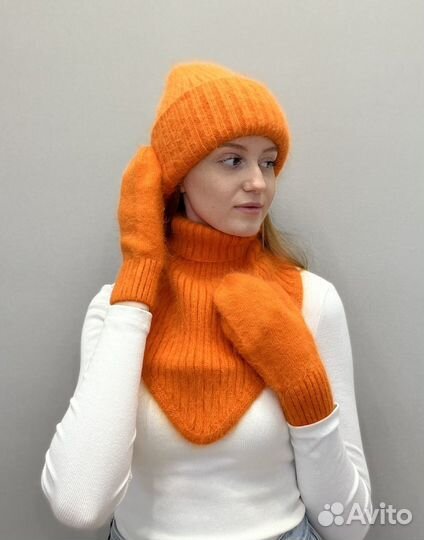 Косынка варежки шапка