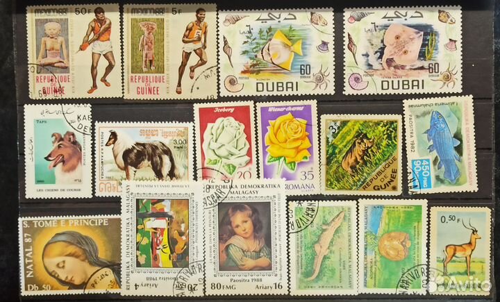 Набор почтовых марок. Подборка