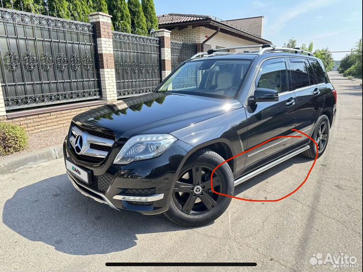 Защита порогов Mercedes glk