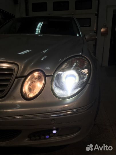 Mercedes-Benz E class разбор чистка, замена линз