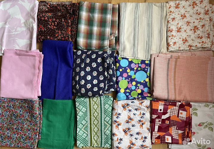 Отрезы советских тканей винтаж СССР