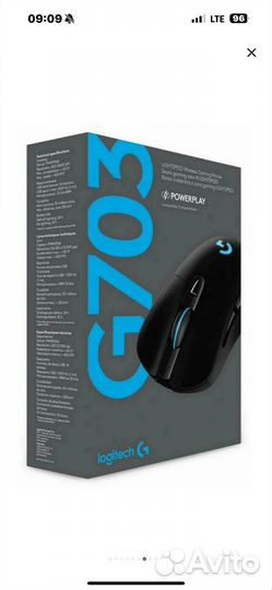 Беспроводная мышь logitech G703 hero gamingновая