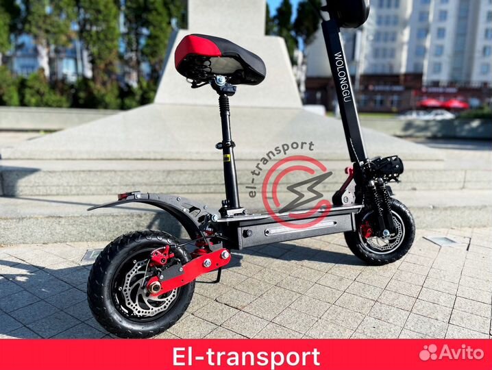 Электросамокат Woolong M5 мощный с сиденьем