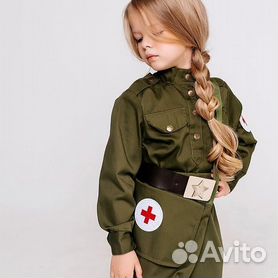 Купить детские военные костюмы для девочки на 9 мая, цена в интернет магазине