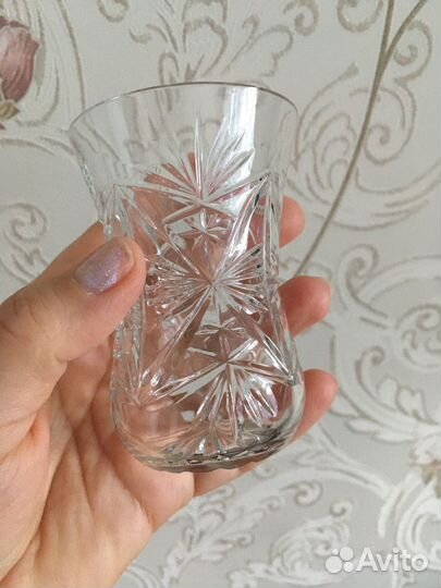 Стакан хрусталь 9 см высота