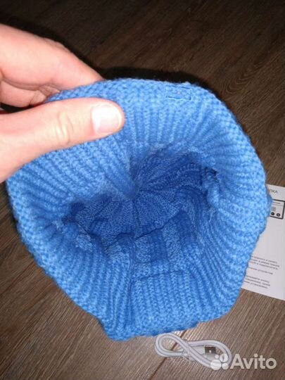 Bluetooth шапка вязаная новая