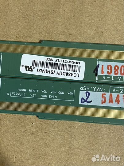 Lg 43lk6100pla планки матрицы с шлейфами