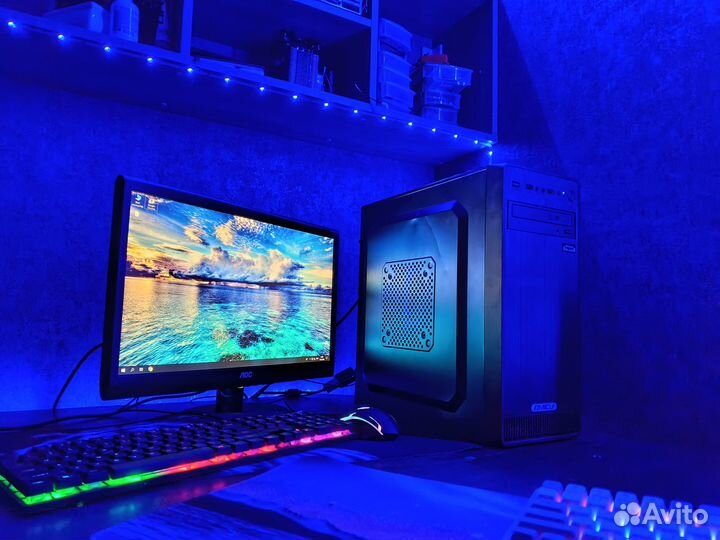 Игровой компьютер в сборе
