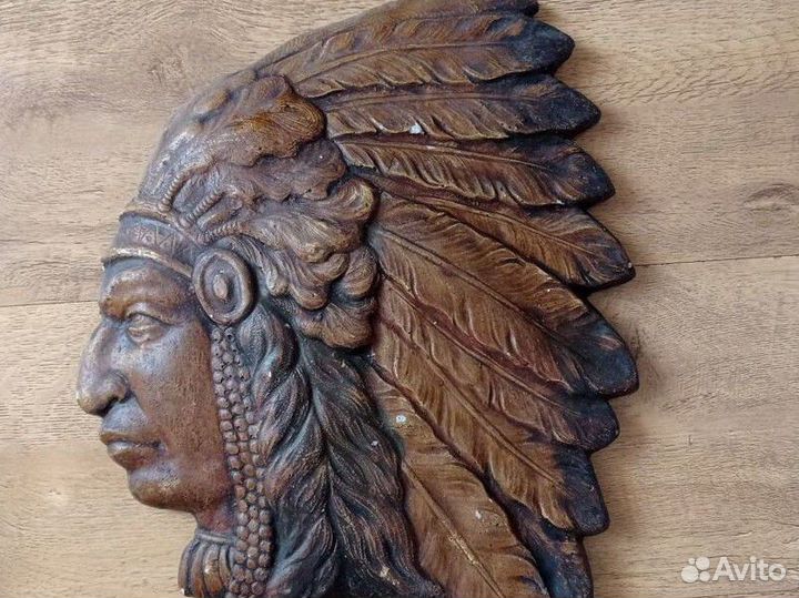 Индеец маска гипс