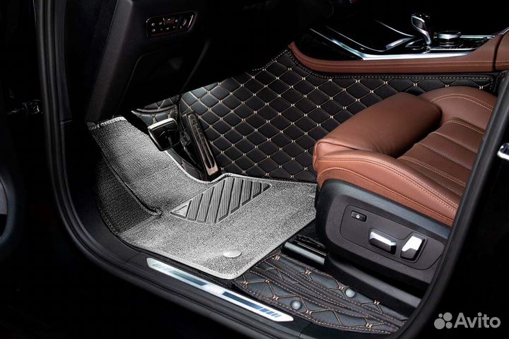 3D Коврики KIA Салон Багажник из Экокожи