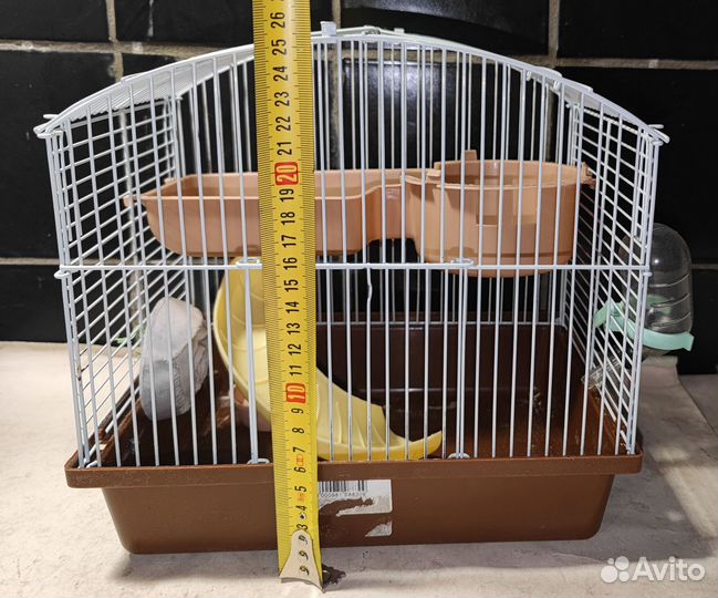 Клетка металлическая для грызунов 27x20x26 см