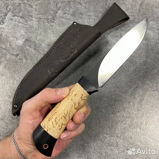 Нож Мурена ст.Х12мф (карельская берёза) (Сёмин)