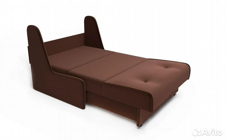 Диван аккордеон №2 микровелюр коричневый