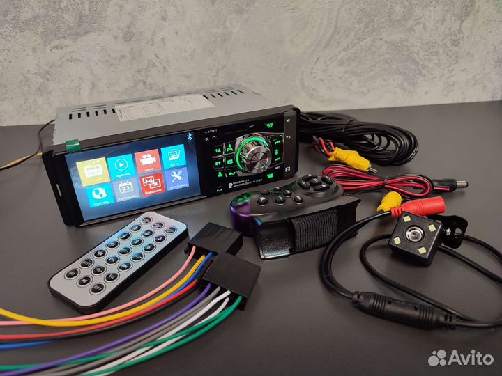 Автомагнитола 1din с экраном + камера заднего хода