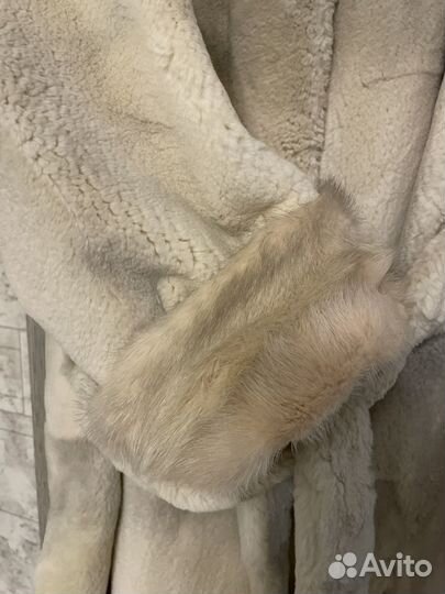 Шуба норка + кролик натуральный мех