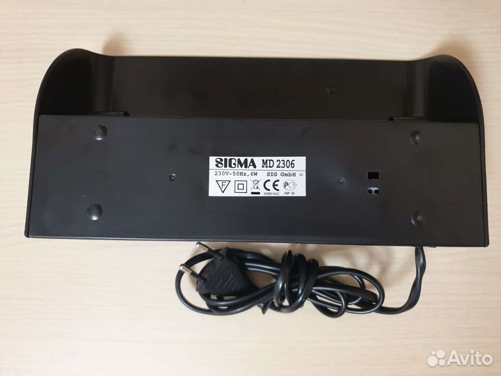 Детектор банкнот, ультрафиолетовый, sigma MD-2306