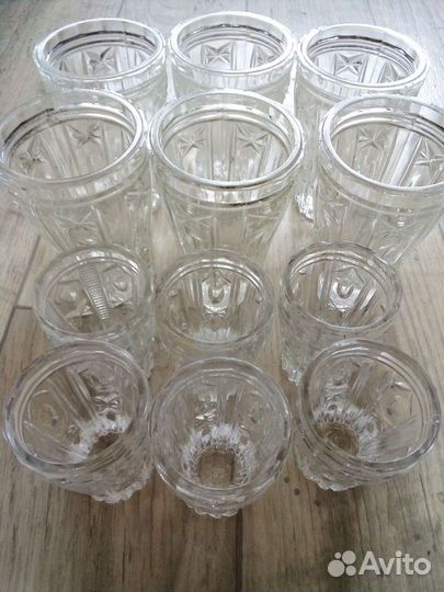 Хрусталь СССР винтаж редкие бокалы стаканы рюмки