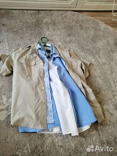 Рубашка школьная 128-134-140 для мальчика