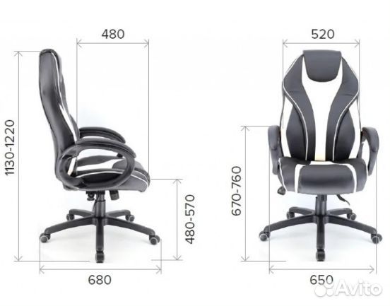 Кресло новое Everprof Wing TM Экокожа Белый