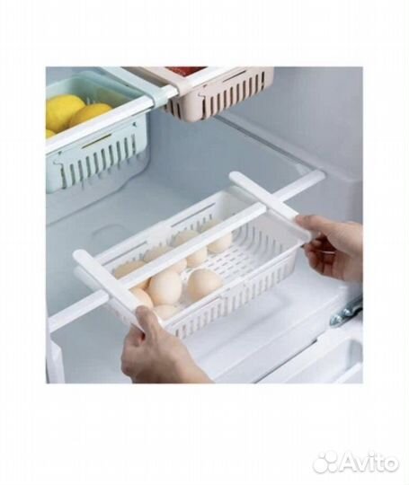 Контейнер-органайзер для холодильника раздвижной