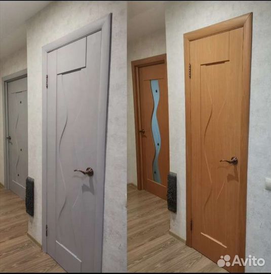 Покраска дверей, входных, межкомнатных