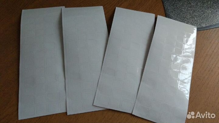 Наклейки русских букв для клавиатуры белые