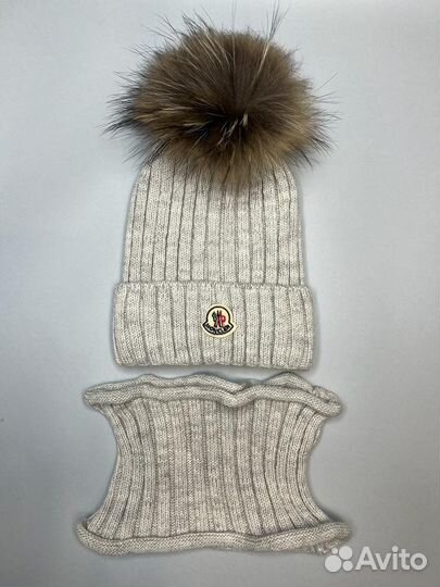 Шапка и снуд (комплект) детский M.o.n.c.l.e.r