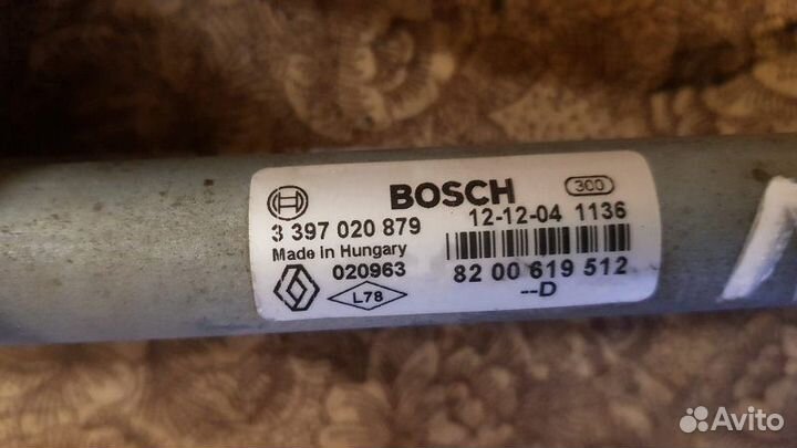 Трапеция дворников Renault Logan 1.6 2013