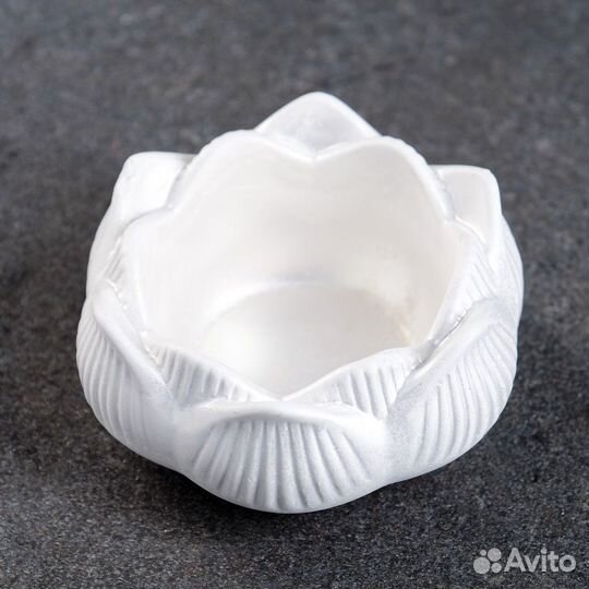 Кашпо гипс горшок подсвечник для свечей