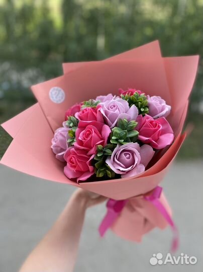 Композиции из мыльных роз, подарки