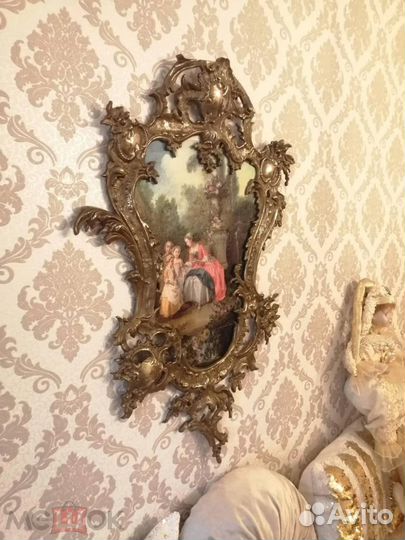 Старинная рама,бронза