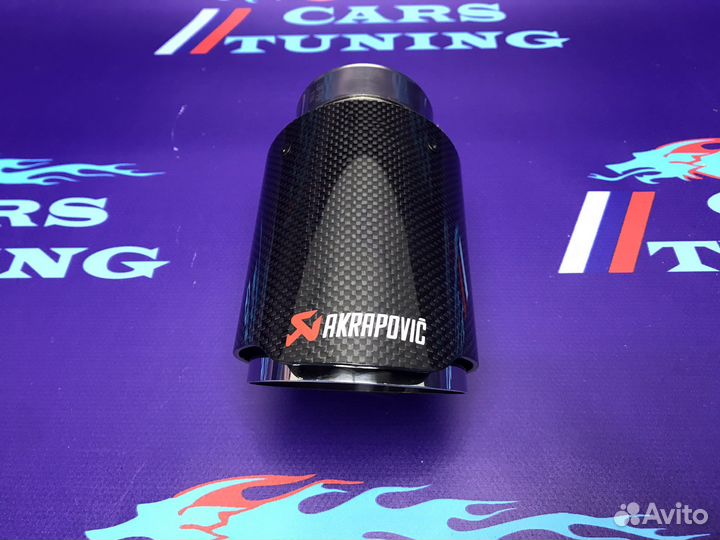 Насадки одиночные Акропович хром