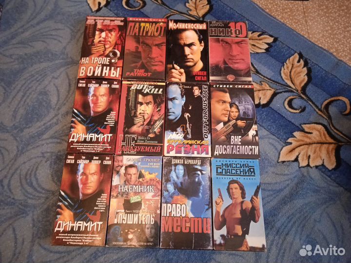 Видеокассеты VHS Боевики, Фантастика, Приключения