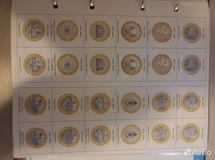 Альбом для монет юбилейные и памятные монеты