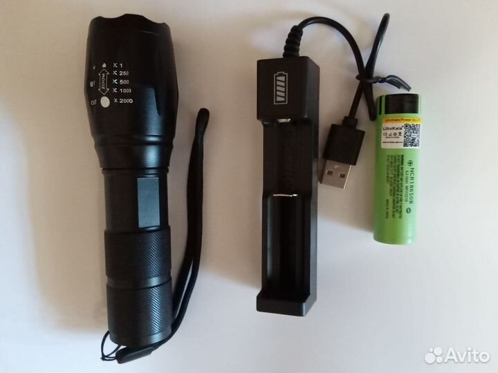 Ультрафиолетовый фонарь 365 nm с фокусировкой