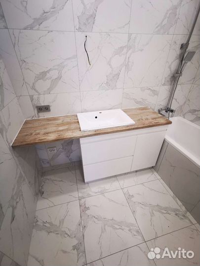 Тумба со столешницей для ванной