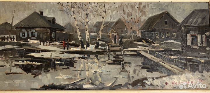 Картина масло, холст 1969
