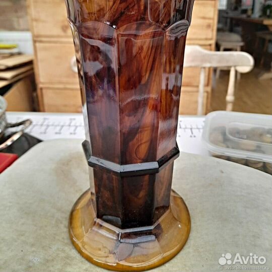 Ваза.Художественное стекло.Англия.Старинная