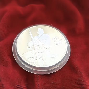 3 рубля 55 годовщина Победы в ВОВ серебро 2000 г