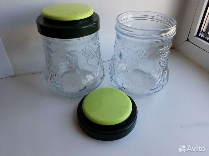 Сахарницы стекло, набор из 2-х шт