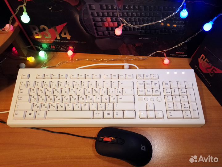 Набор клавиатура HP и мышка Defender