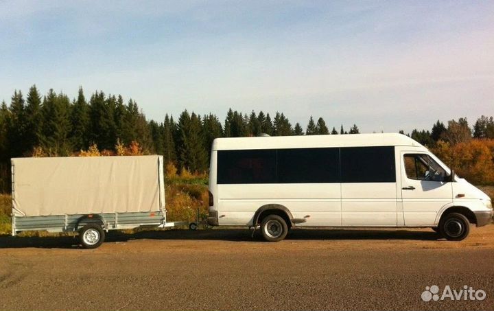 Заброска на сплав микроавтобусом с прицепом