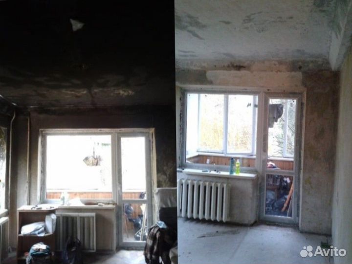 Уборка после пожара и трупов