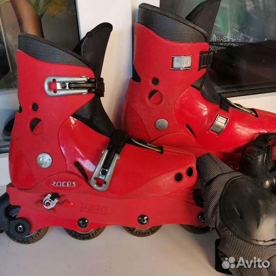 Роликовые коньки Roces раздвижные р 35 - 39 Ролики