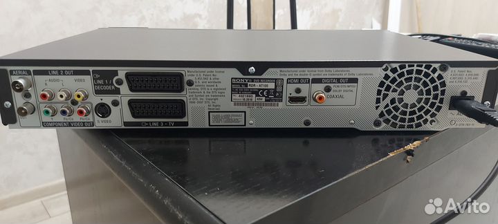 Dvd recorder sony rdr-at100