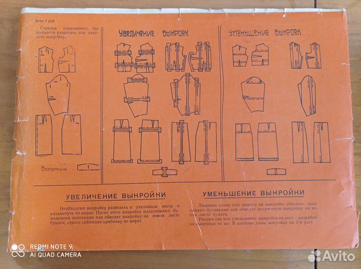 Альбом женских выкроек в натуральную величину СССР