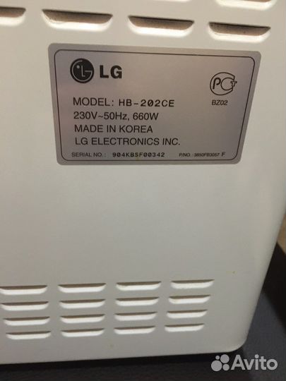 Хлебопечка lg